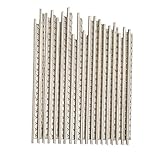 Material premium: Hecho de material de cobre blanco premium, el alambre de guitarra es la prevención de la corrosión, excelente durabilidad, difícil de deformar.