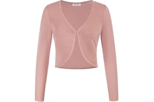 GRACE KARIN Damen Strickjacke Langärmelig Cardigan Elegant Business OL Boleros