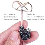SunFounder SF-C02 Micro FPV Camera with 5.8G 48CH 25mW Transmitter and Clover Leaf Antenna for Blade Inductrix Quadcopter Multiroter Aircraft Model