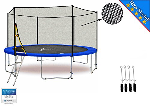 LS-T370-PA12 (BA) LifeStyle ProAktiv Cama elástica para jardín 370 cm - Extra Strength red de seguridad - New