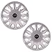 Autofy 12" 12 Spokes Snap-On Wheel Cap (Set of 2, Grey) RS.366.00