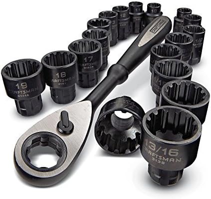 Craftsman 19 piece Universal Passthrough Metric &amp; SAE 3/8"-dr Socket and Ratchet Set with Storage Rack 9-31088 by ACE TRADING - CM HAND TOOLS 3