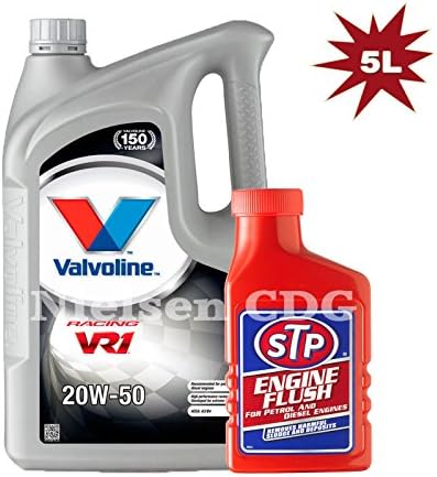 VALVOLINE VR1 Racing 20W-50 Engine Oil 5L + STP Engine Flush