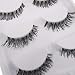 Demarkt 5 Pairs Lot Black Cross False Eyelash Soft Long Makeup Eye Lash Extension