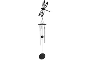JCASSAN Small Dragonfly Windchimes Chimes Hanging wind chimes Fengshui Ornament Used for Sympathy Bereavement Gift, Porch, Patio, Backyard