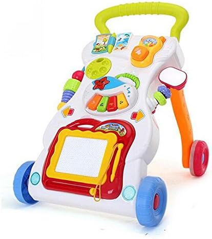 JYSPORT Baby Walker Steps Toy Child Trolley Toy Kindergarten Multifunctional Musical Learning Activity Table Adjustable Speed