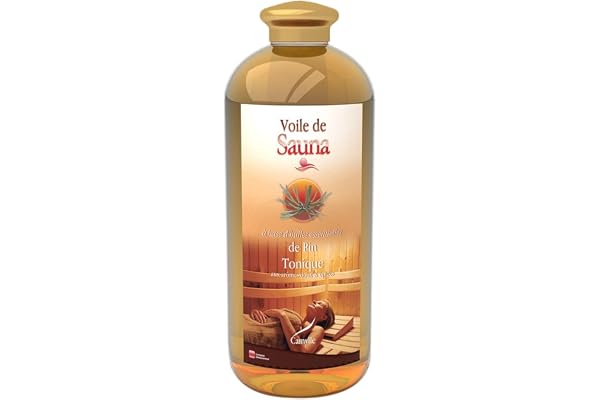 Camylle - Voile de Sauna Pin - Fragrances à base d’Huiles Essentielles 100% Pures et Naturelles pour Sauna - Tonique aux arômes frais et épicés - 1000ml