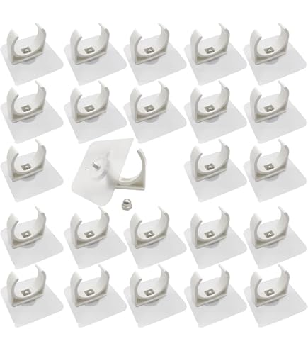 U-buisklemmen – 10 Stuks Roestvrijstaal Met PVC – 31,5 X 23,5 Mm – Voor Het Vastzetten Van Slangen, Kabels & Buizen