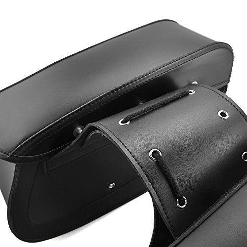 Baedivg Motorrad Satteltasche Leder wasserdichte Gepäcktaschen, Für Sportster XL883, Für Triumph Rocket Roadster, Für Kawasaki Vulcan - 4
