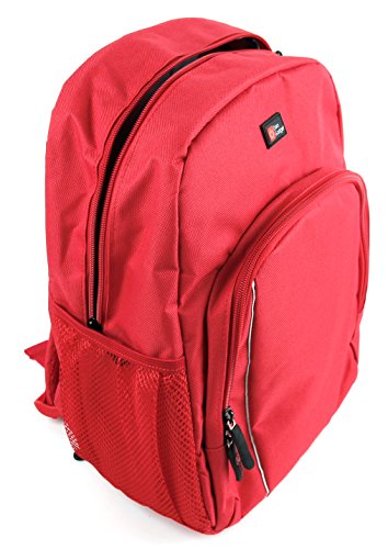 Preisvergleich Produktbild DuraGadget roter Rucksack / Windeltasche / Wickeltasche / Pflege-Rucksack / Tragetasche für Windeln, Wickelzubehör, Sets, Cremes und mehr…