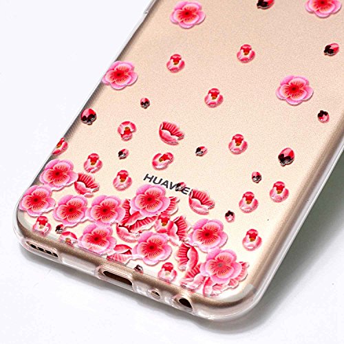 TOCASO Huawei Nova 2 Handyhülle Silikon Transparent, Huawei Nova 2 Handyhülle Transparent, Schutzhülle Huawei Nova 2 Silikon hülle Schutzhülle für Huawei Nova 2 Case Transparent+-Aoxue Han MEI