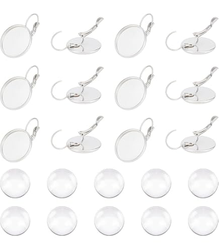 Lot De 10 Supports Pour Boucles D'oreilles Fermées (dormeuses) - Cuivre Rouge Sans Nickel - Fabriqué En France