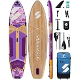 SavaBoards Coral Queen 351x89 cm Ekstra Geniş Şişme Paddle Board (Tekerlekli &Ccedil;antalı Set) &ndash; Aile Kullanımına Uygun, 225 Kg Ta