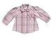 Jacky girl's blouse Dream, pink check, 6 months (68 cm) 132429