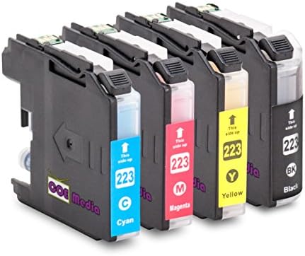 4 compatible Cartridges for BROTHER LC-223 XL Ink | 1x BK 20ml & 1x C/M/Y 10ml | suitable for Brother DCP-J4120DW MFC-Ink, MFC-J4420DW 4-in1, MFC-J4620DW 4-in-1, MFC-J4625DW, MFC-J4425DW Brother DCP-J 4120 DW, MFC-J 4420 DW, MFC-J 4425 DW, MFC-J 4620 DW, MFC-J4625 DW