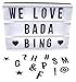 Produktbild BADA BING DIY LED Kino Leuchtschild Lightbox gestaltbare Lichtbox Buchstaben Batteriebetrieb oder Stromanschluß