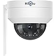 Hiseeu 5MP Security Camera Outdoor, 360°PT Dome Camera with HD Night Vision,Wireless WiFi CCTV Camera Home Security WiFi Camera with Instant App Alarm,2-Way Audio,Work CCTV System