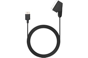 POSYLANE Scart to HDMI Converter, Universal Video Audio Adapter with HD 720/1080P Output, SCART to HDMI Adapter Lead, Portable All-in-One Scart to HDMI Cable for HDTV/VHS/Xbox/PS3/DVD/Monitor/Projector (1.8M)