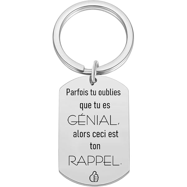 Porte-Clés "Conduis Prudemment" - Cadeau Mari/Petit Ami/Père - Gravure "J'ai Besoin De Toi" - Acier Inox