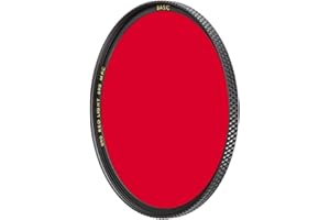 B+W Filtr czerwony jasny 090 MRC Basic 49 mm (16 x ulepszony, Professional), 1102678, czarny