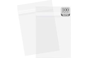 Golden State Art, Transparente Beutel für Matten, Bilder, säurefrei, 26,4 x 33,8 cm, 100 Stück