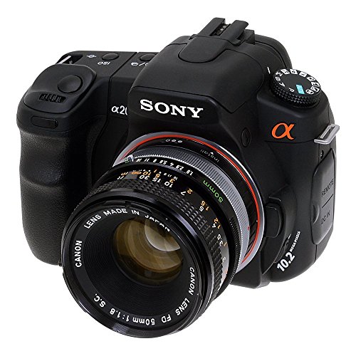 Fotodiox Pro Adaptateur de monture d objectif avec objectif 1 4x de correction pour une mise au point - pour Objectif Canon FD FL    Cam  ra Sony Alpha A mount comme A100  A200  A230  et A30
