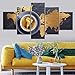 Produktbild Fyyanm Wohnkultur Leinwand Malerei Hd Druckt 5 Stücke Marca Drachen Wandkunst Kaffee Modular Food Bilder Für Wohnzimmer Kunstwerk Poster -20X35Cmx2 20X45Cmx2 20X55Cm