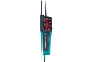 Kewtech KT1780 2-Pole Voltage Detector & Continuity Tester With LED Display and Torch, 690 V, Green, No Size