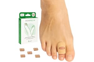 ária AriaPad-M Tutore per Dita dei Piedi a Martello e Dita in Griffe | Doppia Protezione in Gel | Sollievo dal Dolore Dita del Piede Piegate e da Sfregamento Scarpa | 5 Pezzi | Dispositivo Medico CE