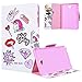 Produktbild Yokata Samsung Galaxy Tab A (2016) Hülle Case Schutzhülle Tasche mit Standfunktion und Auto Sleep / Wake Up Funktion Slim Ultra Dünn Hochwertiges PU Leder Etui Ledertasche für Samsung Galaxy Tab A 10.1 Zoll (SM-P580 / SM-P585) Tablet Etui - Diamanten und Pferde