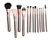 VALUE MAKERS 13PCS Makeup Brushes - Makeup Brush Set - Makeup Brushes Kit - Make up Brush Set - Make Up Brushes - Foundation Brush - Make Up Brushes Kit - Goat Hair Brushes Set - Brush Set with Cylinder Makeup Brushes Case (Brown)