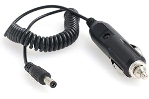 SZRMCC DC 5.5 x 2.5mm Car Charger Connector Cord 12V- 24V Cigarette Lighter Power Supply Adapter Charger Cable for Portable DVD Player,Car,Truck,Bus Camera,Car DVR