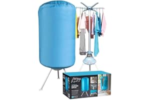 VIVO TECHNOLOGIES Portable Fast Drying 1000W Electric Clothes Dryer Heated Indoor Home Dorms Buddy Hot Air Airer Machine Dri Suitable for All Fabrics Drier