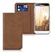 Produktbild kwmobile Hülle für Samsung Galaxy J3 (2016) DUOS - Flipcover Case Handy Schutzhülle Kunstleder - Bookstyle Flip Cover Cognac