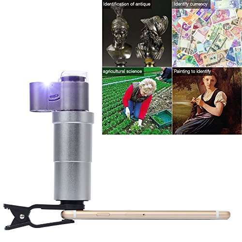 APEXEL 200X optisches Zoom Mikroskop Lupe mit Universal Clip fÃ¼r iPhone 7/6/6/6s plus Samsung Galaxy S7/S7 Edge S6/S6 Edge und die meisten Android Smartphone