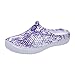 Produktbild Damen Clogs & Pantoletten Atmungsaktiv Mesh Sandalen Sommer Beach Hausschuhe Rutschfest Outdoor Sport Pantoletten Sandalen Slip-On Garden Clogs Paare Flip Flops (Size(CN) :39/EU:38, Lila-A)