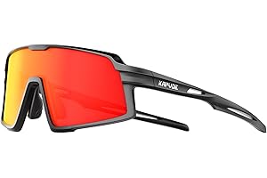 KAPVOE Lunettes de soleil polarisées pour enfants Lunettes de soleil de baseball pour jeunes garçons filles UV400 Sports Softball Course à pied Cyclisme Lunettes K251