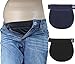 PACK OF 2 PREGNANCY MATERNITY ADJUSTABLE WAIST BELLY BELT FOR JEANS TROUSERS BAND EXTENDER FOR CLOTHING