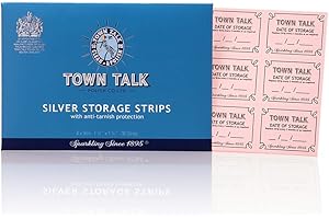 Town Talk Anti-Tarnish Silver Storage Strips (36 Pack) | Tarnish Protection for Silverware & Jewellery