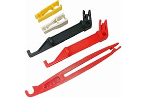 HUAZEXINX 5 Pcs Mini Fuse Puller Set, 5 Sizes Plastic Automotive Fuse Extractor Tool for Car, Truck & Motorcycle – Compact, Insulated Replacement & Management Kit