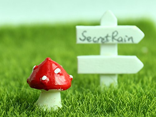 Miniatur Kunstharz Garten Fee Ornament Flower Pot Blumentopf Home Decor Igel & Pilz Set - 4