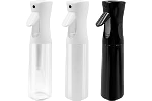Inheming 3 st. sprayflaska hår, 300 ml salong, vattensprej, sprayflaska hår, atomisertryck ultra fin kontinuös spray, vattensprayflaska för lockig, frisör