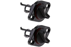 Gazechimp 2Pcs Boat Transom Hull Drain Bung Captive Plug Universal 25mm 1" Screw Type