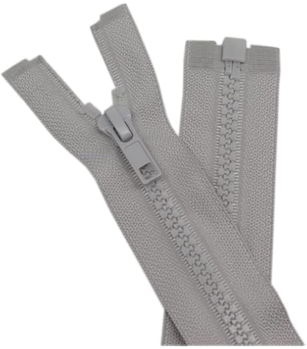 YKK Reißverschluss 2-Wege Teilbar – 55 Cm, Olivgrün, Metallzähne