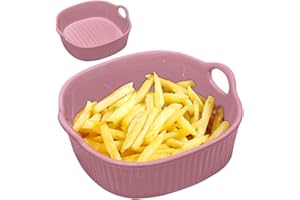 Ruioomeep Cocotte carrée en céramique de 18,5 x 17 cm - 650 ml - Avec poignée - Résistant aux rayures et aux coupures - Pour lasagnes, tiiramisu, cocottes - Accessoires de friteuse - Passe au