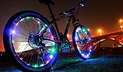BXT® LED Fahrradreifen Beleuchtung Reifen Rad Licht Lampe Leuchte Radbeleuchtung Licht Felgenlicht(NUR FÜR EIN RAD) - 5
