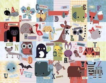 Jillian Phillips – Animal ABC Fine Art Print (71.12 x 55.88 cm)
