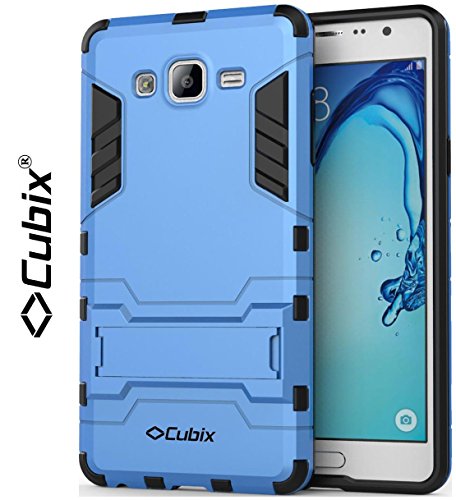 Cubix Robot Case For Galaxy On5 Case Back Cover Uv Coated Slim Hybrid Defender Bumper Shock Proof Case Armor Cover With Stand For Galaxy On5 Blue RS.399 (73.00% Off) - Amazon