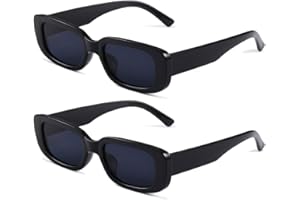 Long Keeper Gafas de sol rectangulares Protección UV400 Gafas de conducción retro para mujer