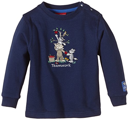 Salt & Pepper Baby Boys 0-24m B Sweat Nordic Teamwork Plain Sweatshirt, Blue (Crown Blue 479), 3-6 Months (Manufacturer size: 68)